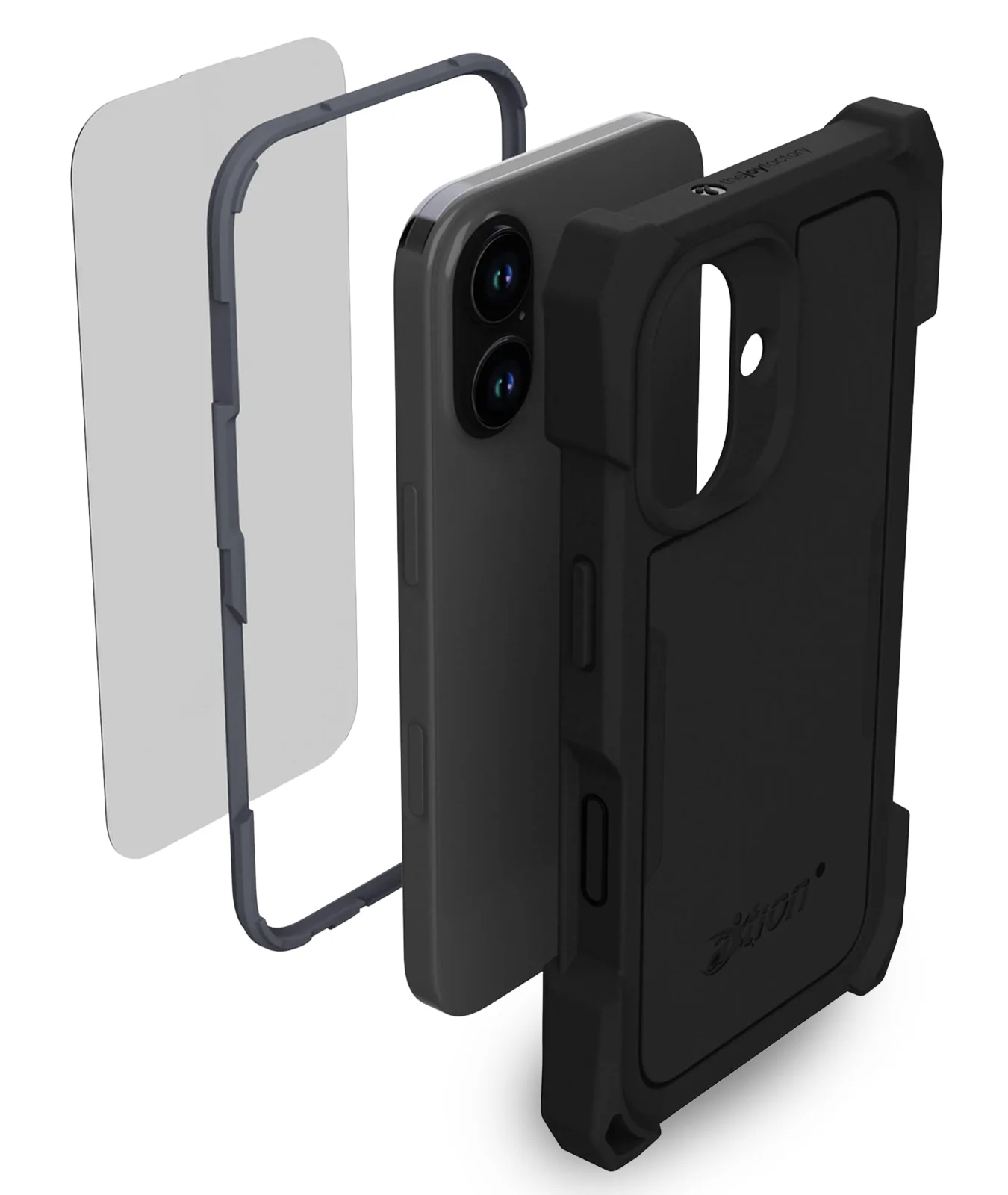 Joy Factory phone case shown disabled